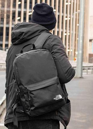 Городской мужской рюкзак the north face bl стильный спортивный черный рюкзак tnf текстильный1 фото