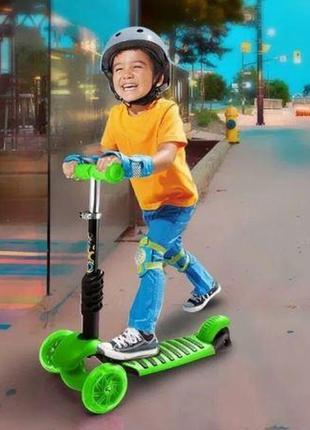 Самокат беговел scooter maxi 5в1 (жёлтый) 3