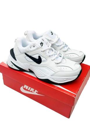 Чоловічі кросівки nike m2k tekno white black білі з чорним