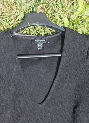 Блуза кофта из баской с вырезом2 фото