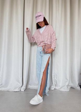 Ажурна кофта на гудзиках 4