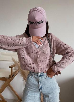 Ажурна кофта на гудзиках 5