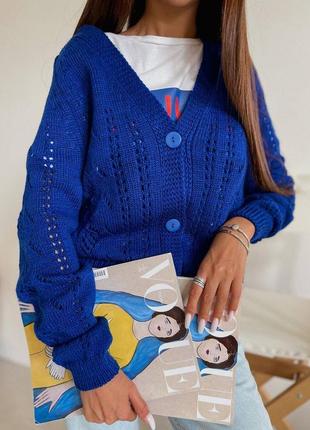 Ажурна кофта на гудзиках 6