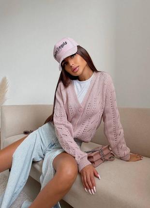 Ажурна кофта на гудзиках 7