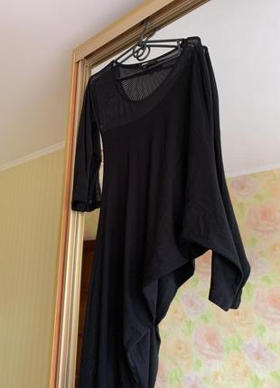 Шикарна асиметрична сукня з сіткою