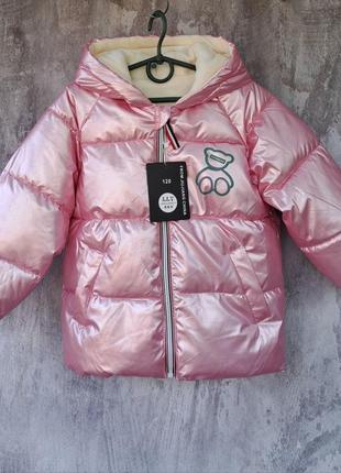 Демисезонная куртка для девочек, детская куртка (по бирке 100,120,140), замеры в описании