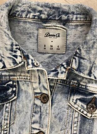 Джинсовая жилетка denim co р.36 ( евро 8 )4 фото