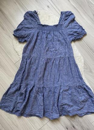 Платье сарафан под джинс легкое свободное1 фото