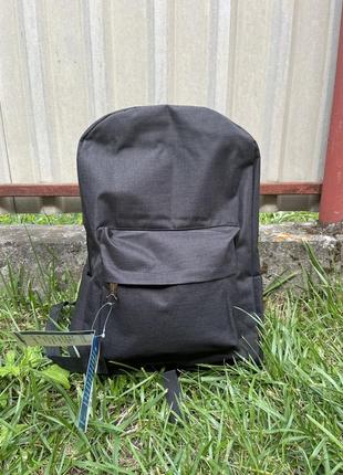 Sale❗️рюкзак однотонний чорний легкий шкільний міський рюкзак