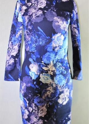Трикотажное платье мохито (mohito) с цветочным принтом