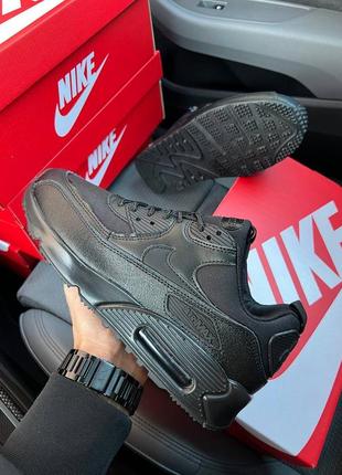 Демисезонное чёрное кроссовки nike air max 90 черные мужские кроссовки nike air max 903 фото