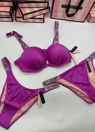 Купальник со стразами с каменными виктория сикрет victoria’s secret vs со стразами с каменными камнями