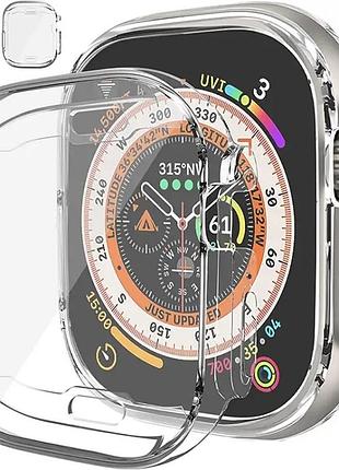 Прозрачный чехол apple watch ultra 49 мм