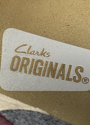 Замшеві туфлі clark’s originals wallabee 16050 оригінал бордові розмір 44.57 фото