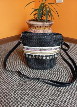 Плетеная сумочка бочонок испания