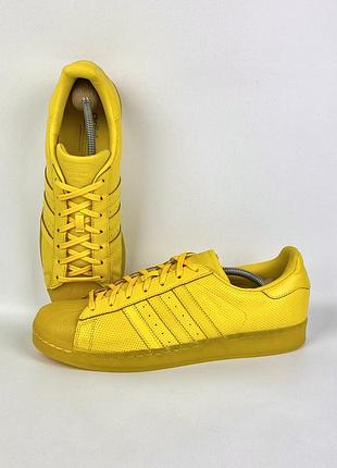 Кросівки adidas superstar yellow s80328 оригінал яскраві жовті шкіряні розмір 46 / 29.5 см