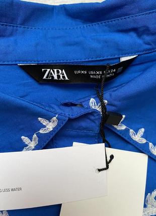 Блуза, рубашка, вышиванка zara, коллекция 2022, размер xs/s7 фото