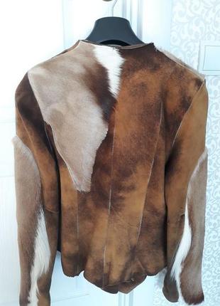 Нубуковый, замшевый пиджак в стиле этно, бохо.2 фото