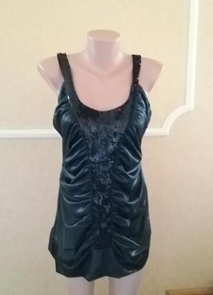 Шикарна майка тунічка з паєтками