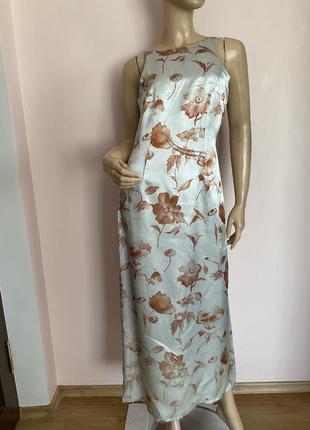 Длинное нарядное платье в цветы/m/brend coppernob