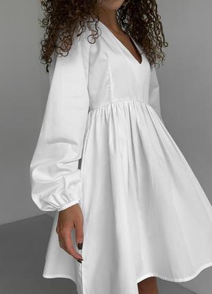 Сукня бавовняна біла
