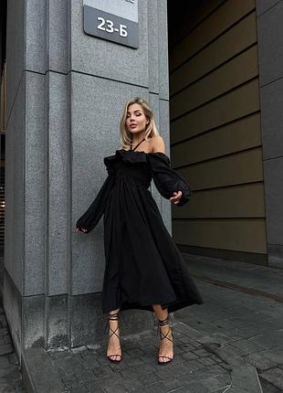 Роскошное длинное платье с пышной юбкой расклешенное с корсетным лифом с рукавами фонариками розовое красное чёрное оливковое вечернее