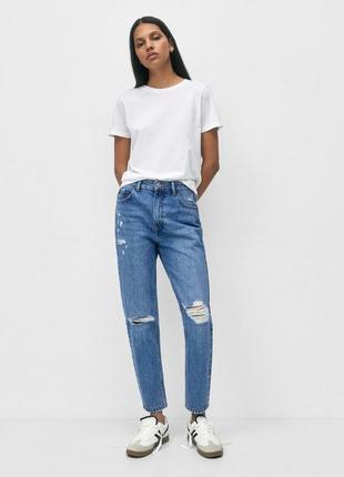 Джинси mom, мом pull bear (zara), 34 розмір