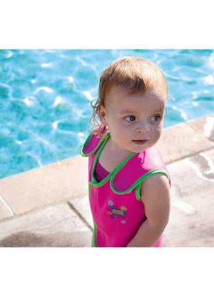 2 в 1 двусторонний купальник гидрокостюм для плавания неопреновый babywarma детский  6-12 мес1 фото