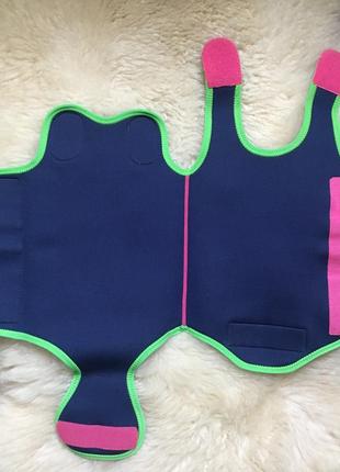 2 в 1 двусторонний купальник гидрокостюм для плавания неопреновый babywarma детский  6-12 мес6 фото