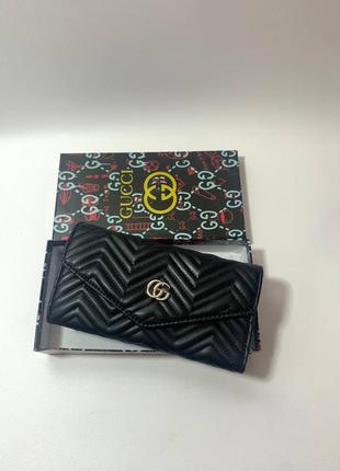 Женские черный кошелек бренда gucci