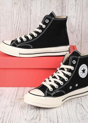 Кеди  converse chuck 70 hi black\white