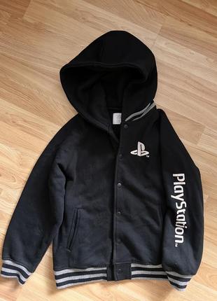 Бомбер куртка худи начес zara playstation