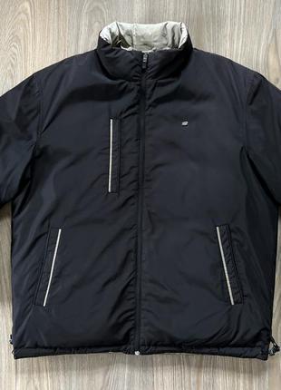 Мужская винтажная двухсторонняя куртка пуховик lacoste2 фото