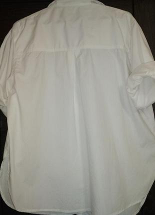 Отличная винтажная рубашка,белая, аппликация,цветы,хлопок7 фото