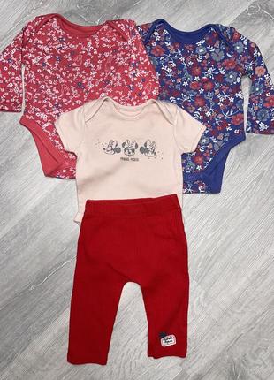 Набор бодиков и штаны george, 3-6мес