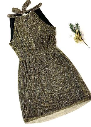 Блестящее платье h&m c-m