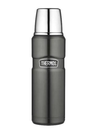 Термос thermos stainless king flask 470 мл серый midnight gun metal (170014)