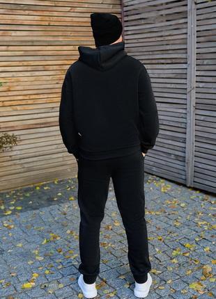 Шикарный теплый мужской спортивный костюм на флисе осенний весенний зимний синий черный коричневый брюки штаны кофта на молнии худи свитер кардиган2 фото
