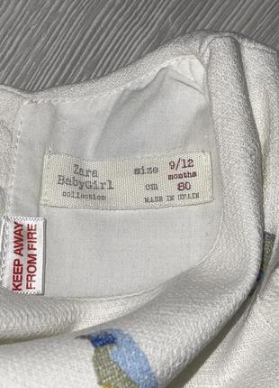Платье zara, 9-12мес 4