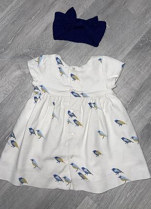 Платье zara, 9-12мес 2