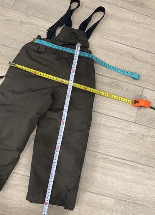 Термокомбiнезон parallel на 2-3 роки, лижні штани хакі кольору6 фото