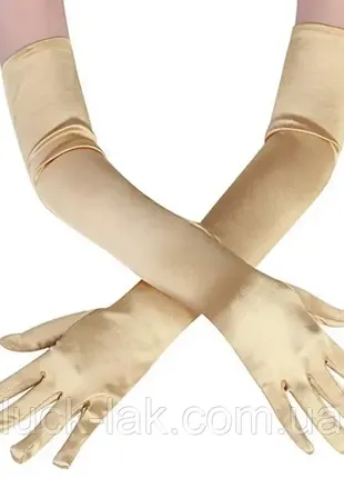Длинные перчатки полиамид эластан1 фото