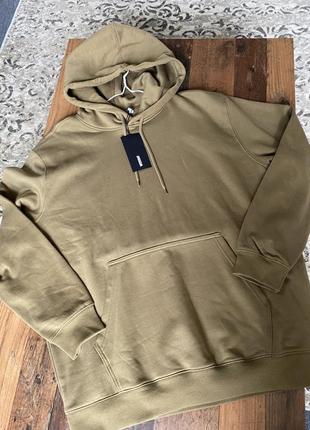 Качественный мужской худи цвета хаки от weekday р-р l