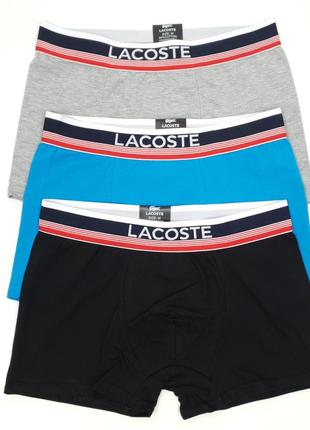 Чоловічий набір трусів і шкарпеток 3 шт. і 9 пар lacoste dark. боксери труси чоловічі та шкарпетки лакосте дарк3 фото