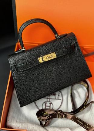 Сумка женская люкс в стиле hermes kelly mini 19см