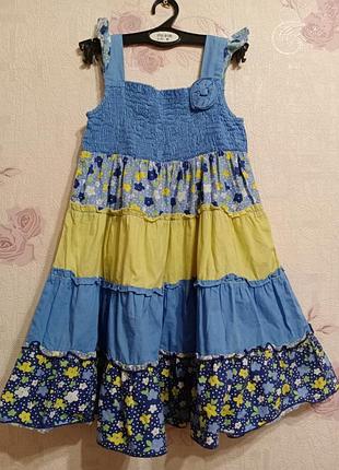 Коттоновый сарафанчик на 4-5 лет