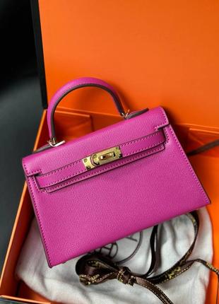 Сумка жіноча люкс в стилі hermes kelly mini 19см3 фото