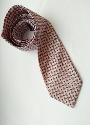 Фирменный галстук краватка dunhill 100% шелк оригинальный подарок мужчине3 фото