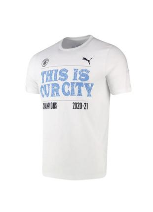 Хлопковая футболка puma manchester city premier