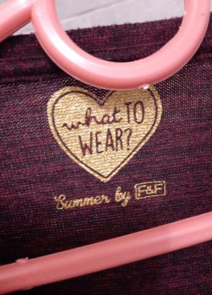 Тёплый бордовый реглан/ кофта со стразами от f&f🔥 5